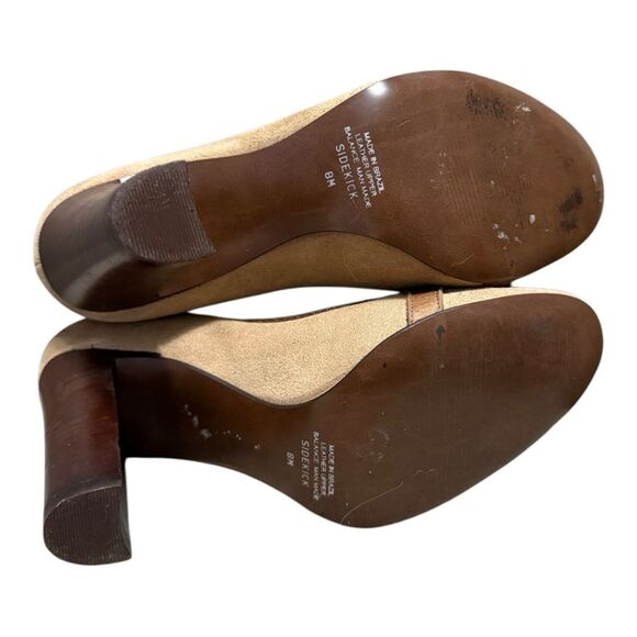 Carlos Santana Sidekick Brown Suede and leather Block Heel. Size 8M - Picture 6 of 9